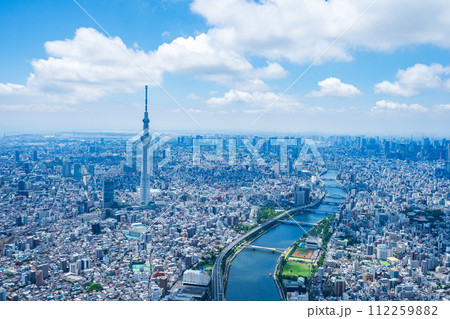 東京 都心部 空撮写真 112259882