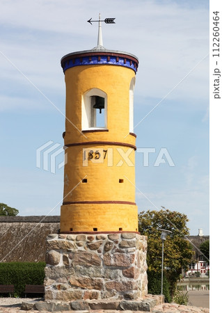 The bell tower of Nordby in Samso island, Denmark 112260464