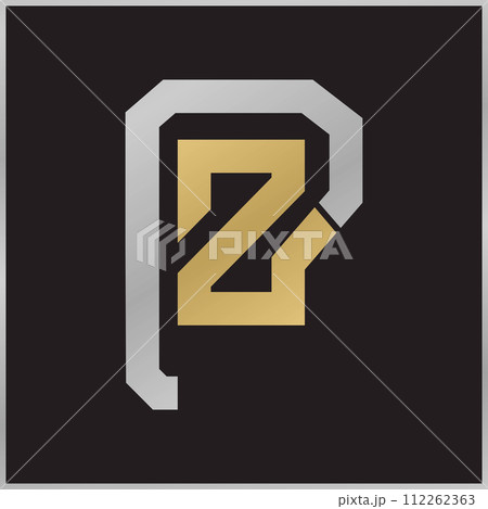 ZP or PZ logo and icon design 112262363