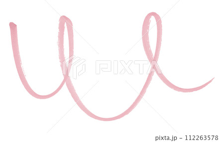 Pink stroke brush isolated on white background. 112263578
