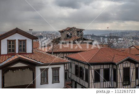 Ankara castle interior and historical houses Ankara castle interior and historical houses 112263723