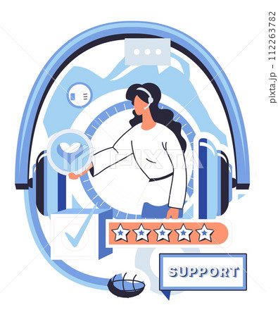 Support specialist vector illustration. The support specialist is backbone our technical assistance, aiding seamlessly Professional helpdesk services hinge on expertise our support specialists 112263782