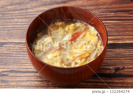 ミョウガのかきたま汁 112264274