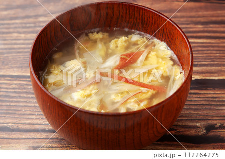 ミョウガのかきたま汁 112264275