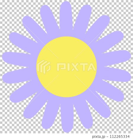hello spring hand drawn abstract nordic flower symbol object daisy 112265334
