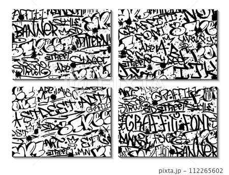Graffiti vector background. Graffiti vector background. 112265602