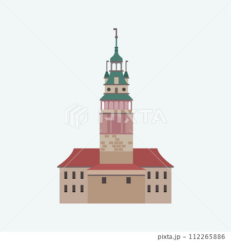Czech Krumlov Castle, Tower. Czech Krumlov Castle, Tower. 112265886