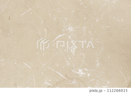 Texture of old paper with dirt stains, spots, scratches, vintage background Texture of old paper with dirt stains, spots, scratches, vintage background 112266015