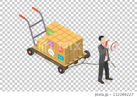 3D Isometric Flat Conceptual Illustration of Public Relations Manager, Management and Marketing Strategy 3D Isometric Flat Conceptual Illustration of Public Relations Manager, Management and Marketing Strategy 112266227