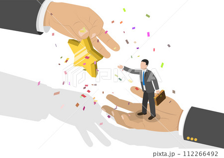 3D Isometric Flat Conceptual Illustration of Employee Recognition And Appreciation 3D Isometric Flat Conceptual Illustration of Employee Recognition And Appreciation 112266492