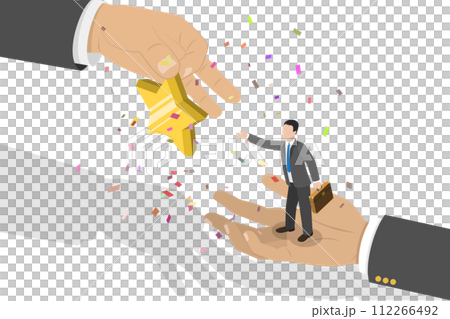 3D Isometric Flat Conceptual Illustration of Employee Recognition And Appreciation 3D Isometric Flat Conceptual Illustration of Employee Recognition And Appreciation 112266492