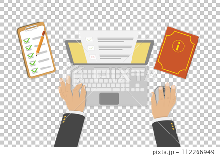 3D Isometric Flat  Conceptual Illustration of Online Testing 112266949