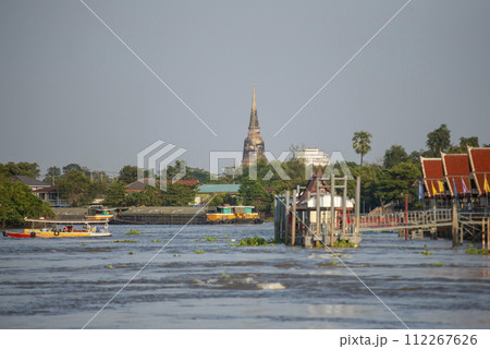 THAILAND AYUTTHAYA CHAO PHRAYA RIVER 112267626