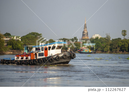 THAILAND AYUTTHAYA CHAO PHRAYA RIVER 112267627