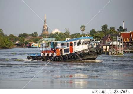 THAILAND AYUTTHAYA CHAO PHRAYA RIVER THAILAND AYUTTHAYA CHAO PHRAYA RIVER 112267629