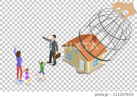 3D Isometric Flat Conceptual Illustration of Reopening After Lockdown 3D Isometric Flat Conceptual Illustration of Reopening After Lockdown 112267659