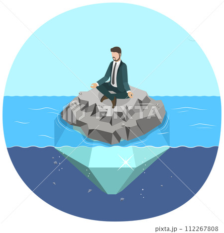 3D Isometric Flat Conceptual Illustration of Hidden Potential 3D Isometric Flat Conceptual Illustration of Hidden Potential 112267808