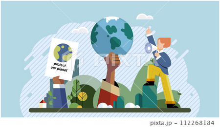 Climate change. Save the planet. Protest. Celebrate World Environment Day by participating in environmental activities Embracing sustainability is crucial step in addressing global warming Climate change. Save the planet. Protest. Celebrate World Environment Day by participating in environmental activities Embracing sustainability is crucial step in addressing global warming 112268184