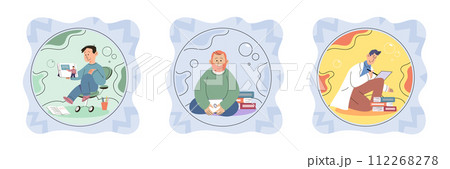 Personal space vector illustration. Mental health is closely tied to quality personal interactions and space we allow for ourselves Effective communication involves respecting personal space 112268278
