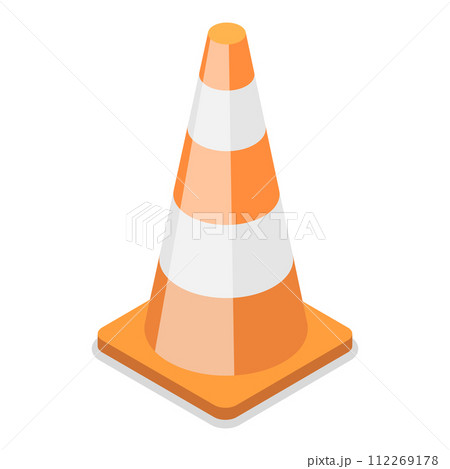 3D Isometric Flat Vector Set of Traffic Road Barriers. Item 7 3D Isometric Flat Vector Set of Traffic Road Barriers. Item 7 112269178