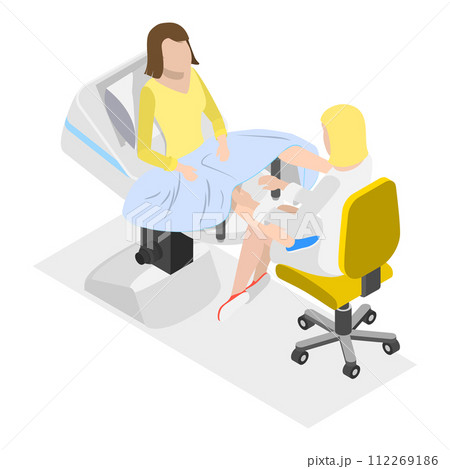3D Isometric Flat Vector Illustration of In Vitro Fertilization. Item 4 3D Isometric Flat Vector Illustration of In Vitro Fertilization. Item 4 112269186
