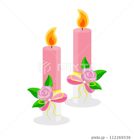 3D Isometric Flat Vector Set of Wedding Elements. Item 5 112269336