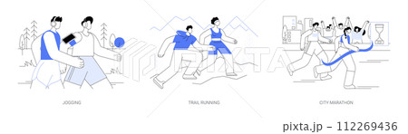 Active lifestyle isolated cartoon vector illustrations se Active lifestyle isolated cartoon vector illustrations se 112269436