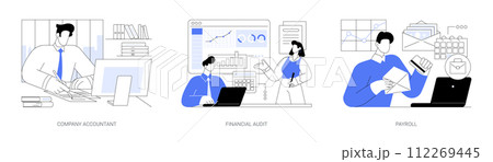 Company accountancy isolated cartoon vector illustrations se 112269445