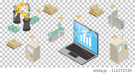 製造工場の見える化イメージ 製造工場の見える化イメージ 112272536
