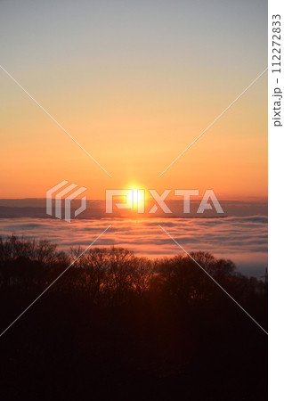 三王山自然公園の雲海、常陸大宮、茨城県 112272833