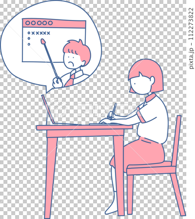 線上學習的女孩 112273822