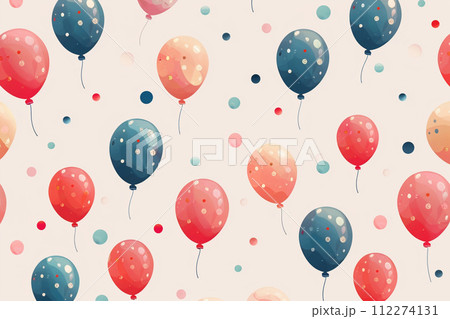 カラフルな風船のベクターイラスト 112274131