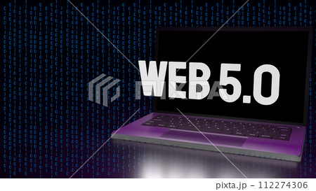 The web 5.0 on Notebook for technology concept 3d rendering. The web 5.0 on Notebook for technology concept 3d rendering. 112274306