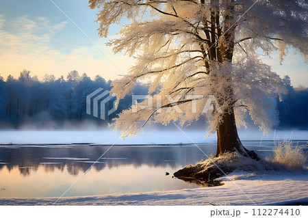 美しい雪景色23 AI生成画像 美しい雪景色23 AI生成画像 112274410
