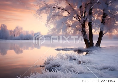 美しい雪景色16 AI生成画像 美しい雪景色16 AI生成画像 112274453