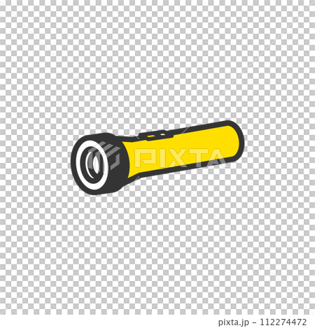 Simple flashlight illustration 112274472