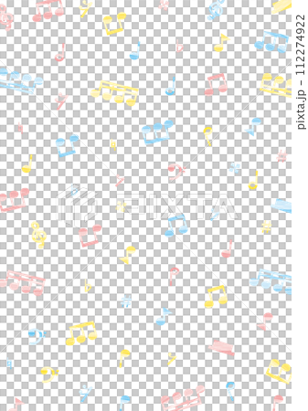 Randomly arranged watercolor musical notes background/wallpaper_colorful_vertical Randomly arranged watercolor musical notes background/wallpaper_colorful_vertical 112274922