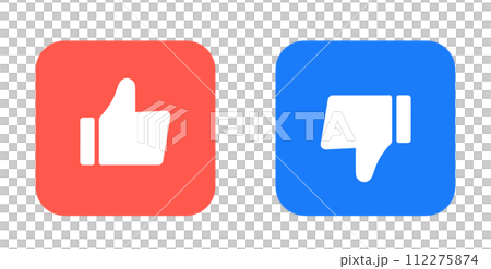 Red and blue｜Good mark and bad mark 112275874