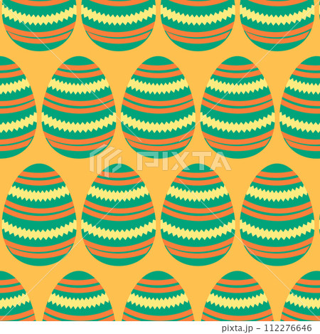 Easter eggs simple seamless pattern. Easter eggs, Easter symbol, decorative vector elements. Easter eggs simple seamless pattern. Easter eggs, Easter symbol, decorative vector elements. 112276646