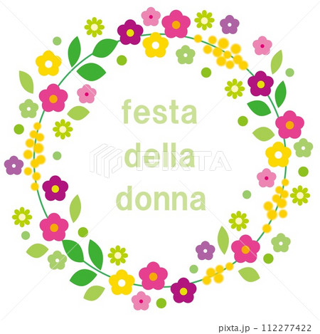 国際女性デー　フェスタ・デッラ・ドンナ　festa della donna　ミモザ　mimosa 112277422