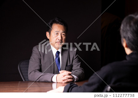 ビジネス 面接 聞き取り 対面 ビジネス 面接 聞き取り 対面 112277738