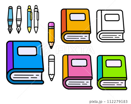 Notes and Pencil Illustration 112279183