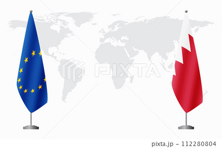 European Union and Bahrain flags for official...のイラスト素材 [112280804] - PIXTA