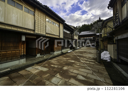 雪景色のひがし茶屋街 雪景色のひがし茶屋街 112281106