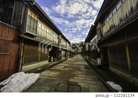 雪景色のひがし茶屋街 雪景色のひがし茶屋街 112281134