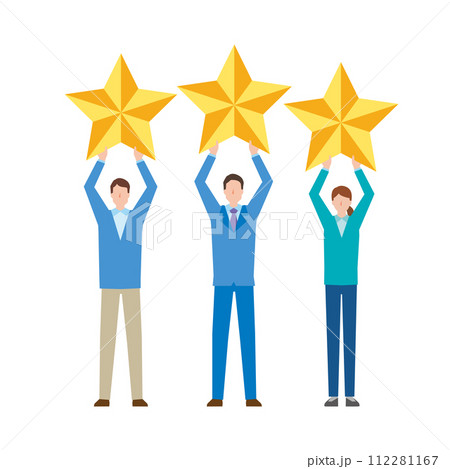 顧客満足度のイメージイラスト 顧客満足度のイメージイラスト 112281167