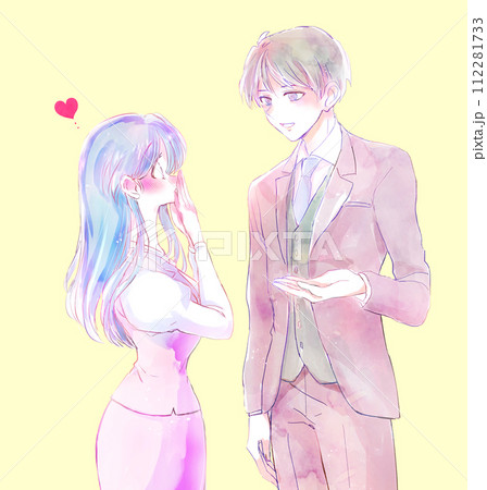 男性社員に恋する女性社員 112281733