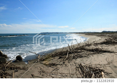 夷隅川河口右岸の砂浜 112281910