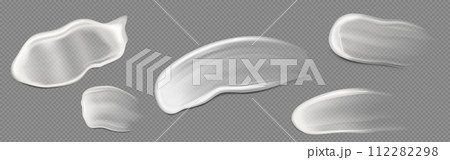 White translucent lotion or gel swatch.のイラスト素材 [112282298] - PIXTA