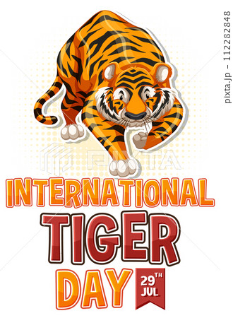 International Tiger Day Celebration Poster 112282848